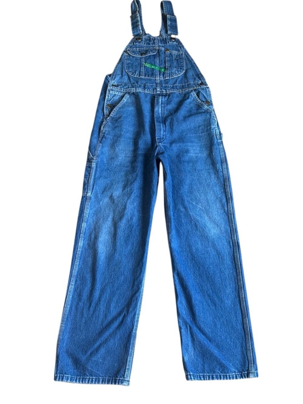 KEY Vintage Denim Overalls 34x32 Workwear Carpenter Y2K Streetwear